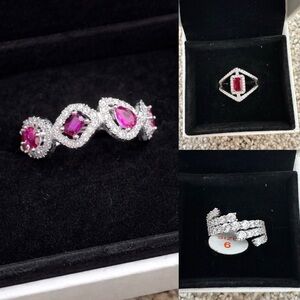 Bomb Party Ring Bundle Size 6 Glitz Glam Jewelry Stacking Rings